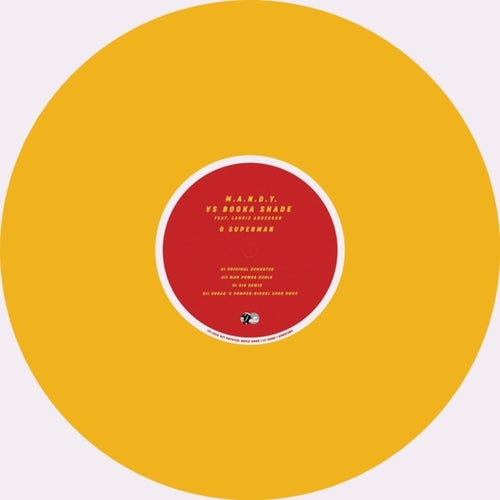 the album cover for Mandy / Booka Shade / Laurie Anderson - O Superman 2025 [Colored Vinyl] (Ep) (Ylw)