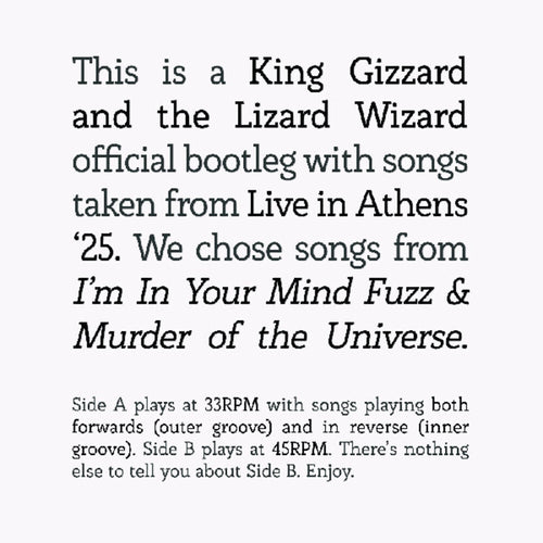 the album cover for King Gizzard And The Lizard Wizard - I'm In Your Mind Fuzz / Murder Of The Universe