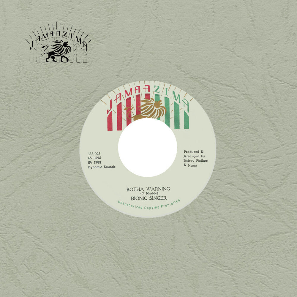 the album cover for Bionic Singer - Botha Warning