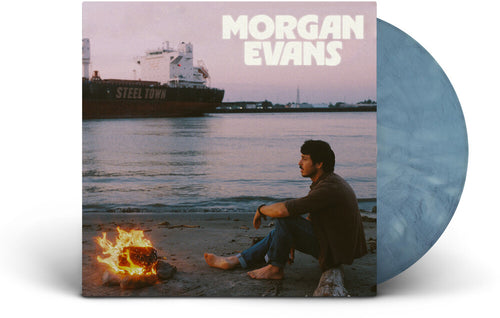 the album cover for Morgan Evans - Steel Town - Blue (Blue) [Colored Vinyl]
