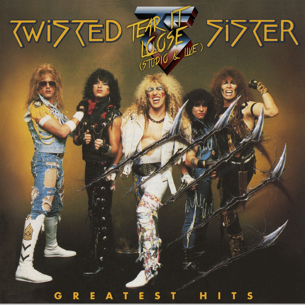 the album cover for Twisted Sister - Greatest Hits [Clear Vinyl] [Limited Edition] (Red) (Aniv)
