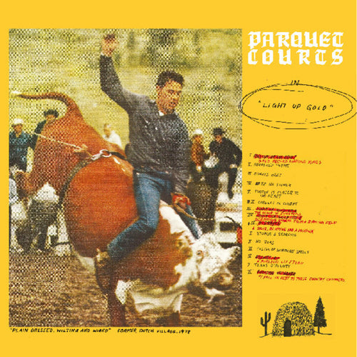 the album cover for Parquet Courts - Light Up Gold