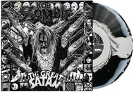 the album cover for Rob Zombie - The Great Satan [Indie Exclusive Black and White Swirl Vinyl]