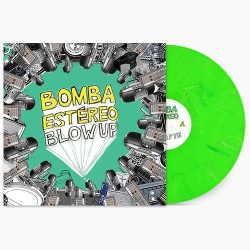 the album cover for Bomba Estereo - Blow Up [Colored Vinyl] [Limited Edition] (Lime)