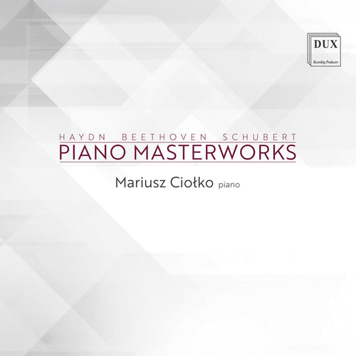 the album cover for Mariusz Ciolko - Pno Masterpieces