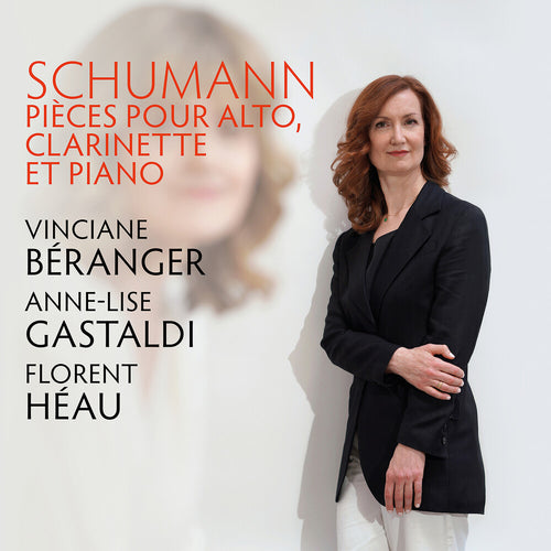 the album cover for Vinciane Beranger - R. Schumann: Pieces Pour Alto Clarinette Et Pno