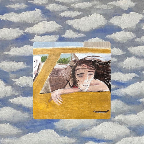 the album cover for Wild Pink - Dulling The Horns (Blue) [Colored Vinyl]