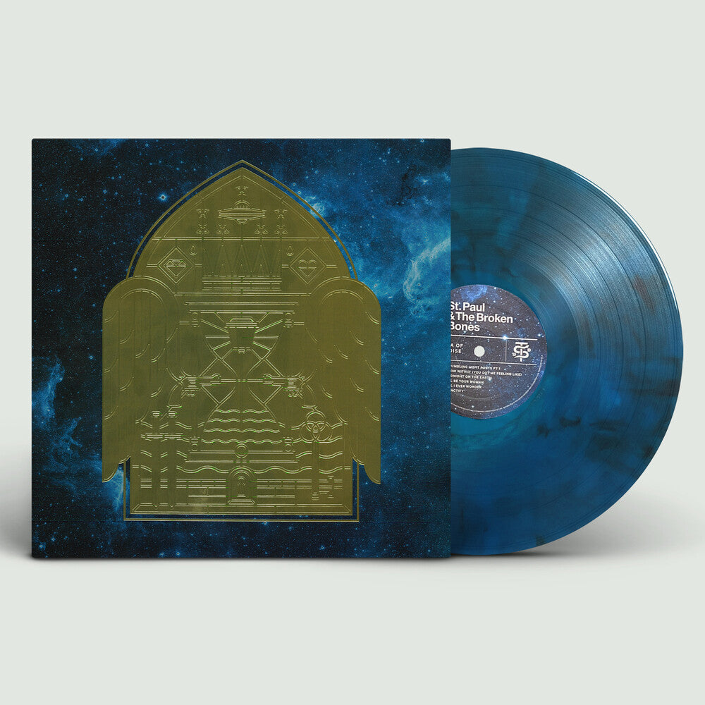 the album cover for St. Paul & The Broken Bones - Sea Of Noise (Blue) [Colored Vinyl] (Ofgv) (Smok)