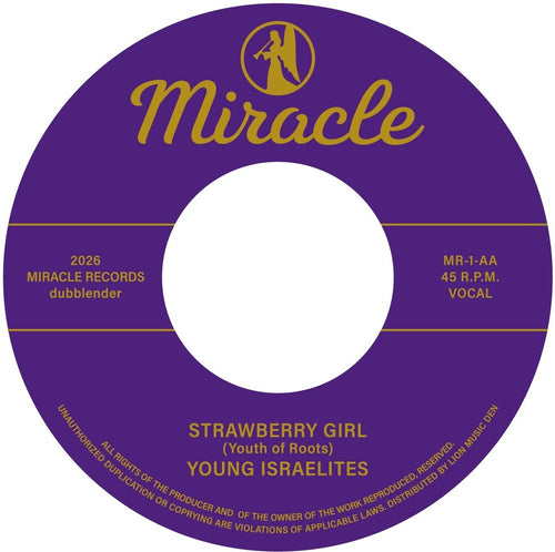 the album cover for Young Israelites - Strawberry Girl B/W Stay By My Side