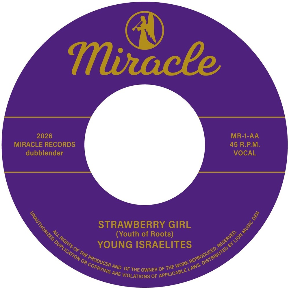 the album cover for Young Israelites - Strawberry Girl B/W Stay By My Side
