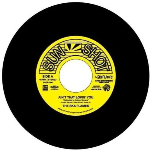 the album cover for Ska Flames - Ain't That Lovin' You / On A Slow Boat To China