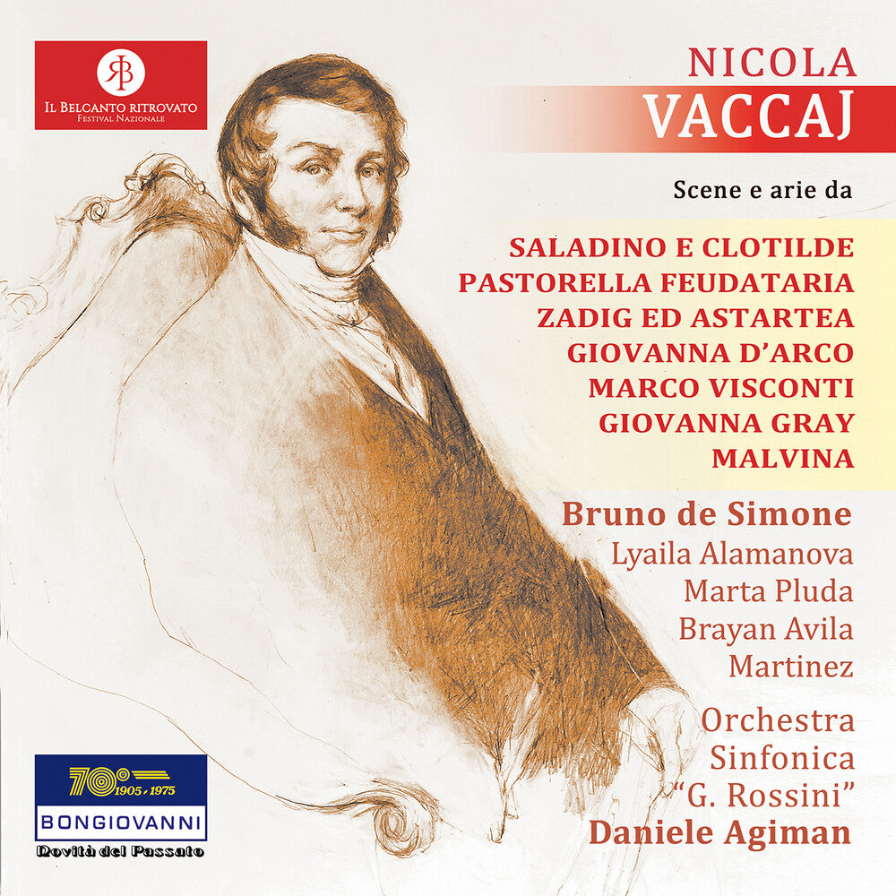 the album cover for Lyaila Alamanova - Nicola Vaccaj: Scenes & Arias From Operas