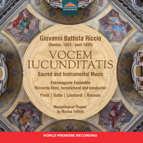 the album cover for Estrovagante Ensemble - Giovanni Battista Riccio: Vocem Iucunditatis