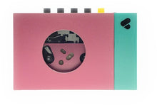 WE-001-P1 Bluetooth Cassette Player / Recorder - Rechargeable (Rose / Teal)