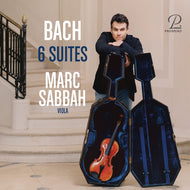 the album cover for Marc Sabbah - J.s. Bach's Six Suites for Violoncello on the Viola