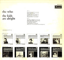 The Who : The Kids Are Alright (LP, Album, Mono)