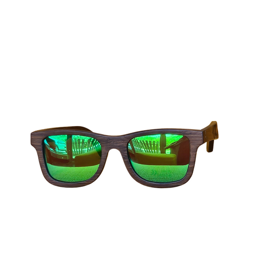 Natural Bamboo Wooden Handmade Polarized Mirror Coating Sunglasses