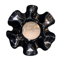1 Black Repurposed Vinyl Record Bowl