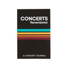 Concerts Remembered Journal