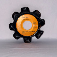 1 Black Repurposed Vinyl Record Bowl