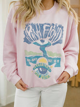Pink Floyd Pepperland Pink Thrifted Graphic Sweatshirt: M