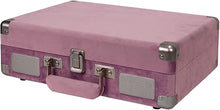 Open Box Crosley Cruiser Deluxe Turntable with Bluetooth (Mauve Velvet)
