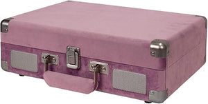 Open Box Crosley Cruiser Deluxe Turntable with Bluetooth (Mauve Velvet)