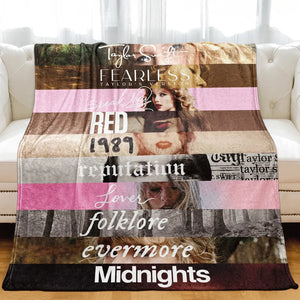 T-Swift Taylor Singer Throw Blanket