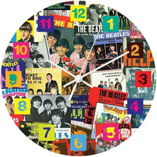 Vandor Beatles-Singles Collection-13.5"" Wood Wall Clock