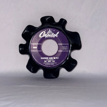 1 Black Repurposed Vinyl Record Bowl
