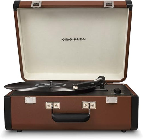 Open Box Crosley Portfolio Turntable (Brown & Black)