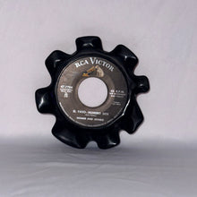 1 Black Repurposed Vinyl Record Bowl