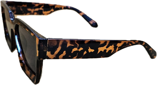 Animal Print Fashion Vintage Large Square Sunglasses Retro Sun Glasses UV400