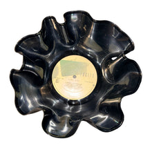 1 Black Repurposed Vinyl Record Bowl