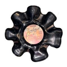 1 Black Repurposed Vinyl Record Bowl