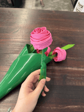 Handmade Vinyl Flower\Rose - Made from Recycled Vinyl Records [1 rose]