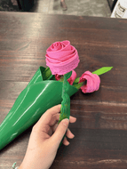 Handmade Vinyl Flower\Rose - Made from Recycled Vinyl Records [1 rose]