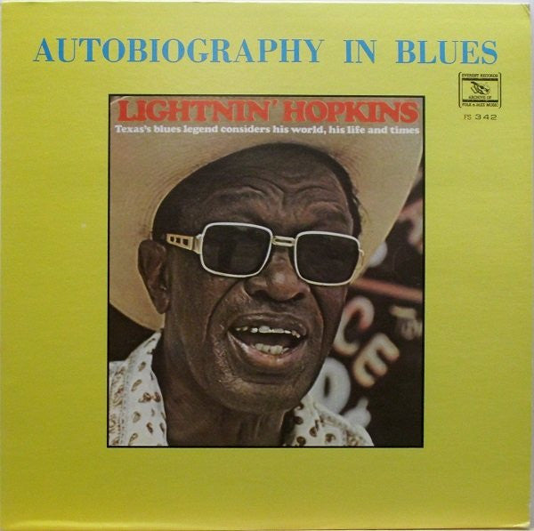 Lightnin' Hopkins * Autobiography In Blues [Used Vinyl Record LP]
