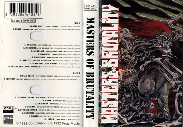 Various Artists * Masters of Brutality [Used Cassette 1992]
