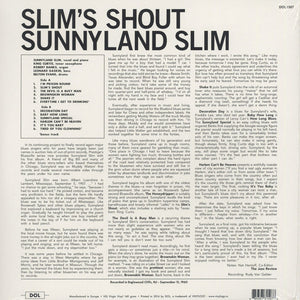 Sunnyland Slim * Slim's Shout [180 g Used Vinyl Import]