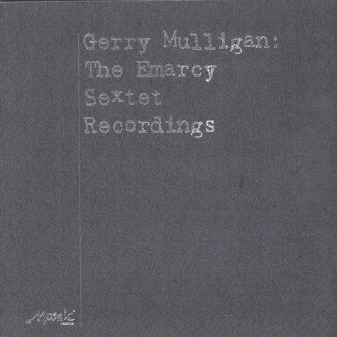 Gerry Mulligan Emarcy Sextet * The Emarcy Sextet Recordings [Used Box Set 5 LP]