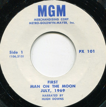 Hugh Downs * First Man On The Moon July, 1969 [Used 45 RPM]