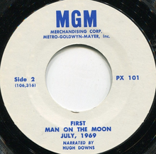 Hugh Downs * First Man On The Moon July, 1969 [Used 45 RPM]