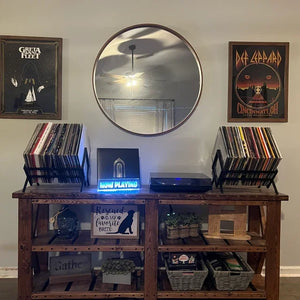 LED Now Playing Acrylic Wall Mount Record Stand