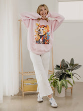 Dolly Parton Mural Pink Licensed Sweatshirt : M