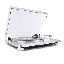 GPO PR 100 Turntable Bluetooth Built in Pre Amp Audio Technica Cartridge (33/45) - Silver