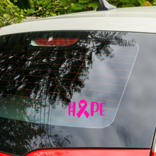 Hope pink ribbon car decal – Vinyl & CDs at Curious Collections Record Store College Station