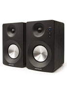 Crosley powered speakers pair with silver drivers - Vinyl & CDs at Curious Collections Record Store College Station