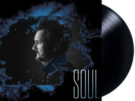 Soul album cover vinyl record with blue smoky design and male profile - Vinyl & CDs at Curious Collections Record Store College Station