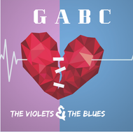 GABC The Violets & The Blues album cover with geometric broken heart - Vinyl & CDs at Curious Collections Record Store College Station